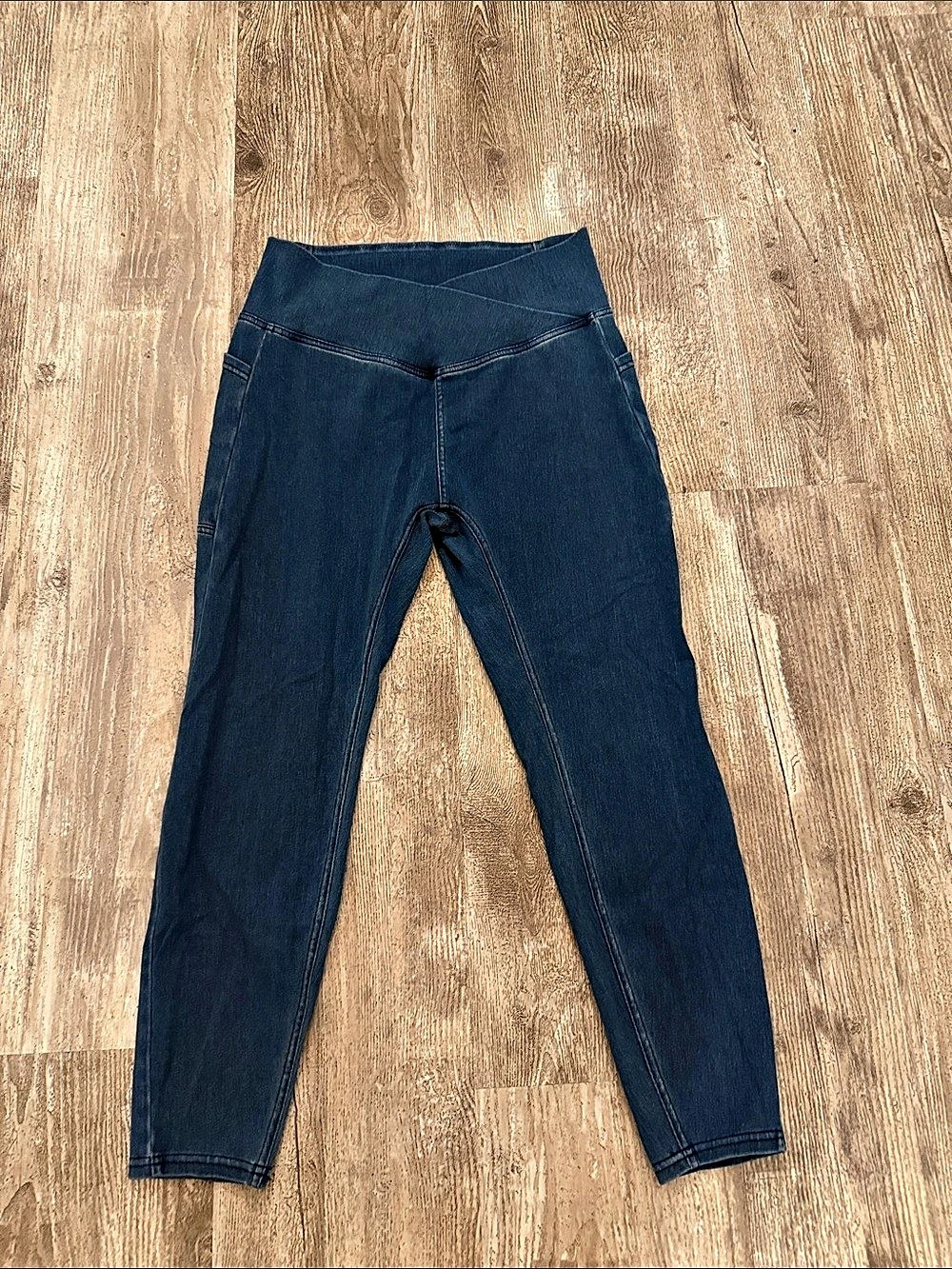 Halara Pull-On Skinny Leggings in Blue Size 1X